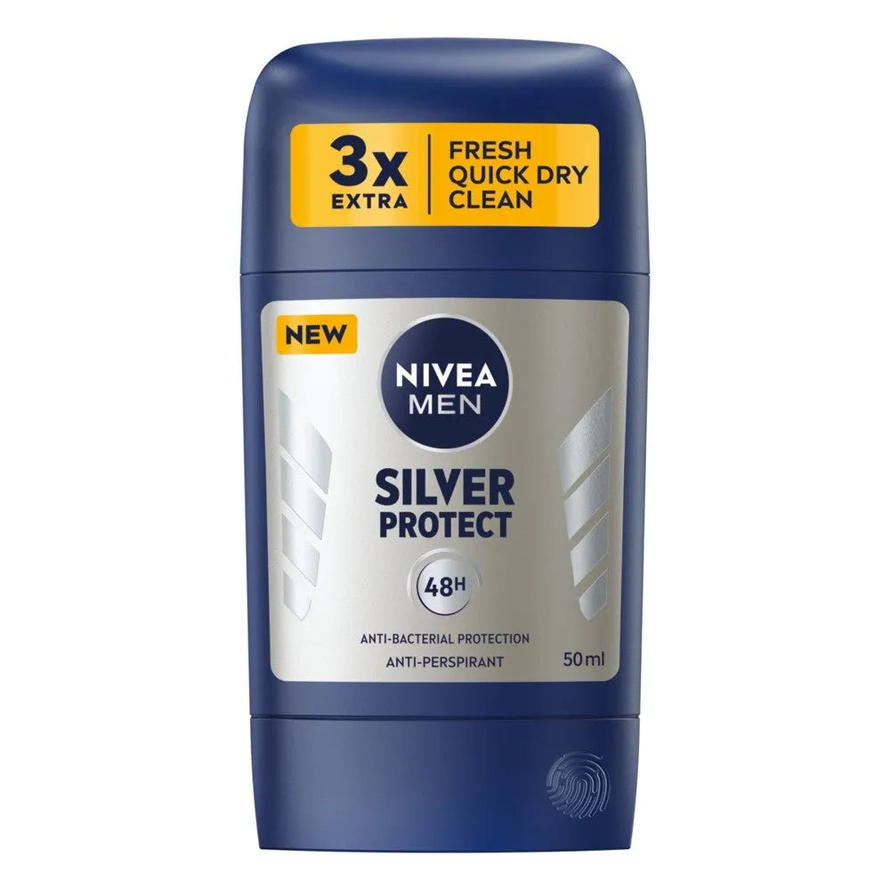 NIVEA Men’s deodorant stick SILVER PROTECT 50ml - Kosmetika