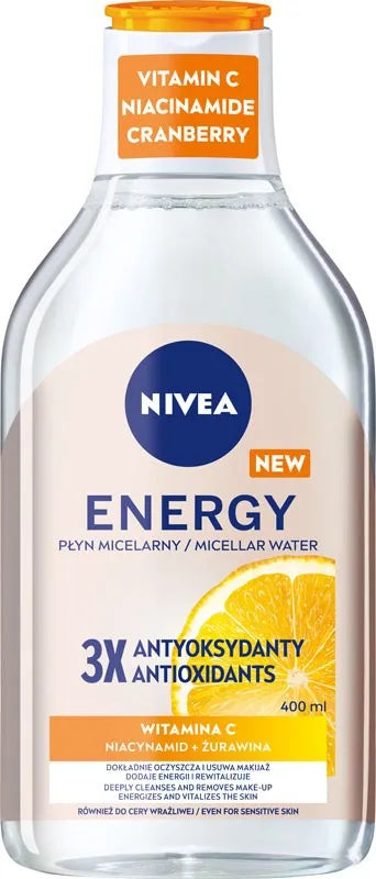 Nivea Micellar Makeup Remover Energy - all skin types 400ml - Kosmetika