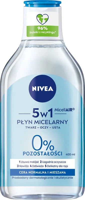 Nivea Micellar makeup remover for normal and combination skin 400ml - Kosmetika