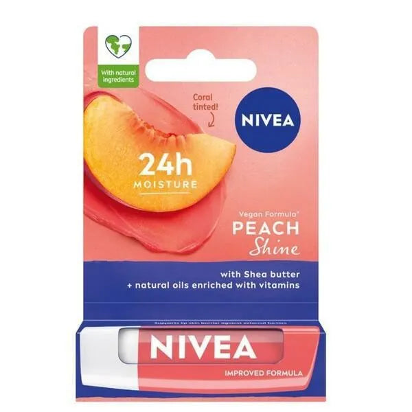 NIVEA Protective Lipstick Peach Shine 4.8 g - Kosmetika