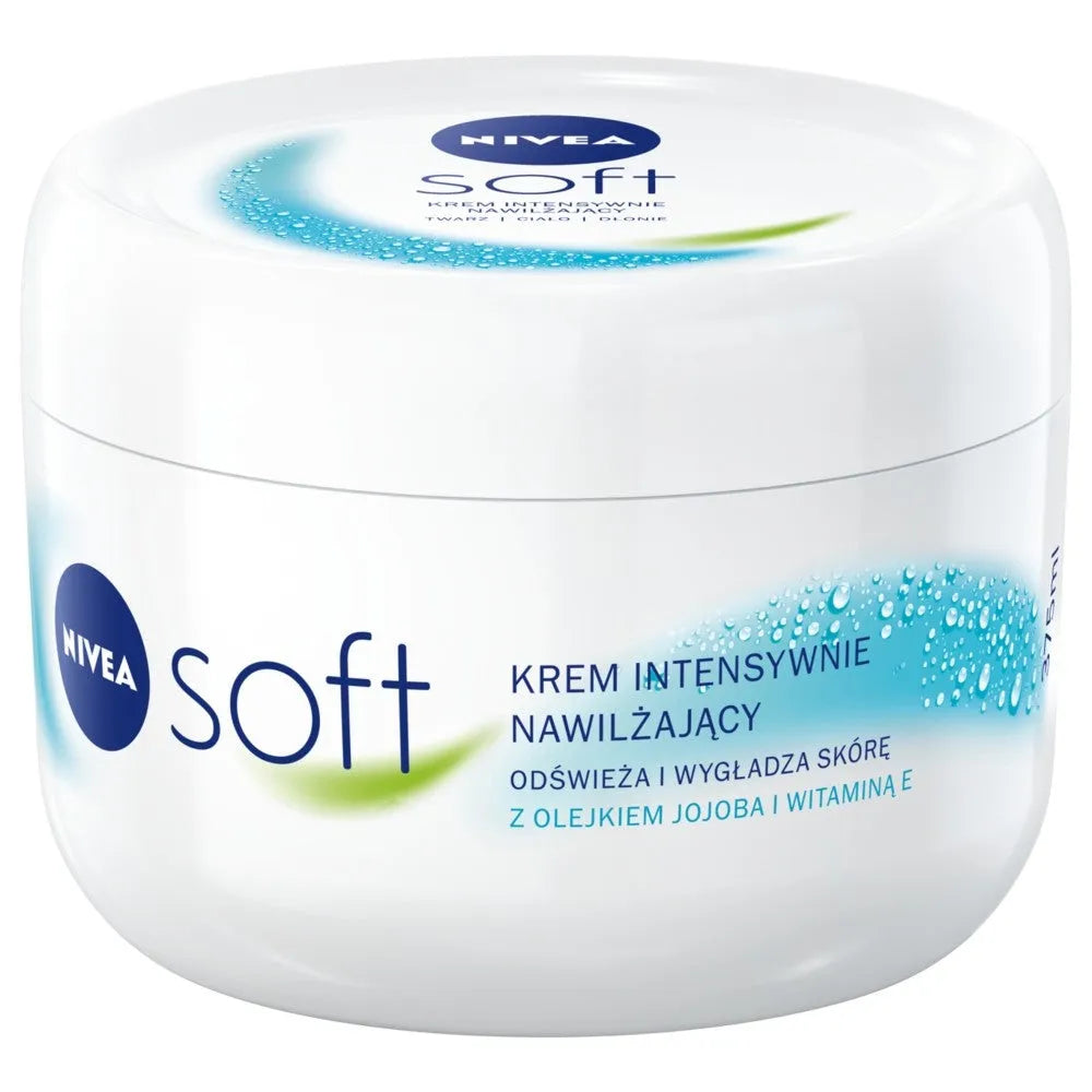 Nivea SOFT Intensive Moisturizing Cream for Face and Body 375ml - Kosmetika