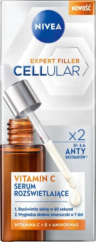 NIVEA V CELLULAR DAILY UV Brightening Serum with Vitamin C 30 ml - Kosmetika