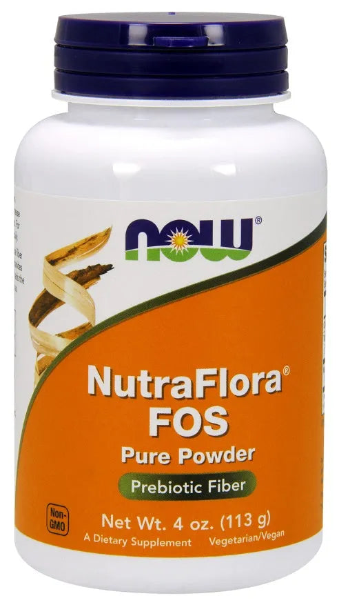 NutraFlora FOS Pure Powder - 113g - NOW Foods - Papildai