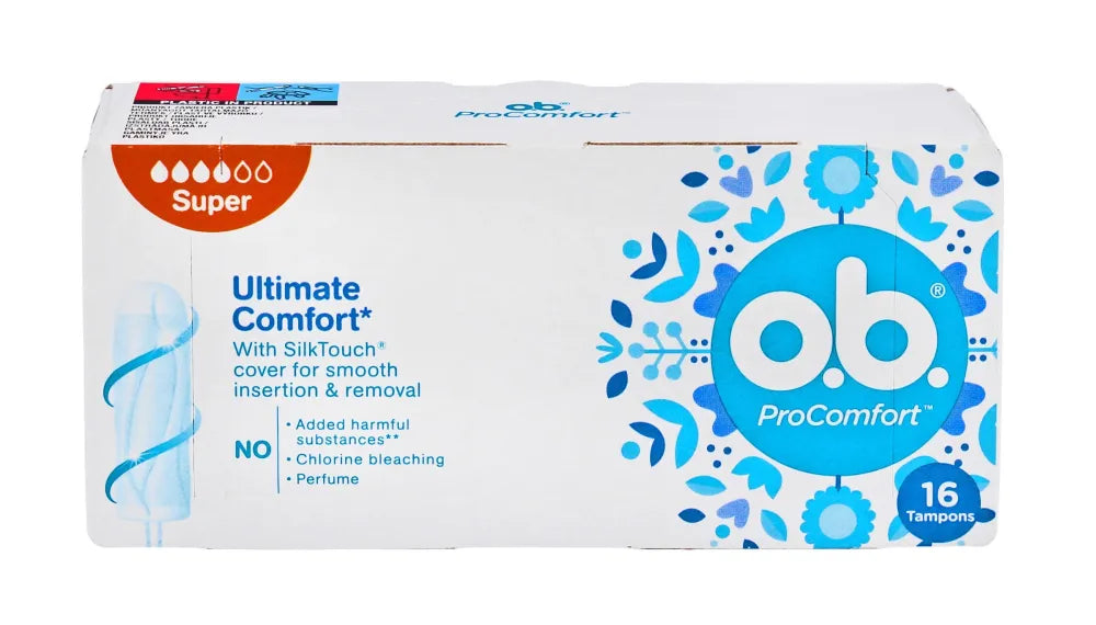 O.B.ProComfort Super patogūs tamponai 1 pakuotė - 16 vnt. - Kosmetika