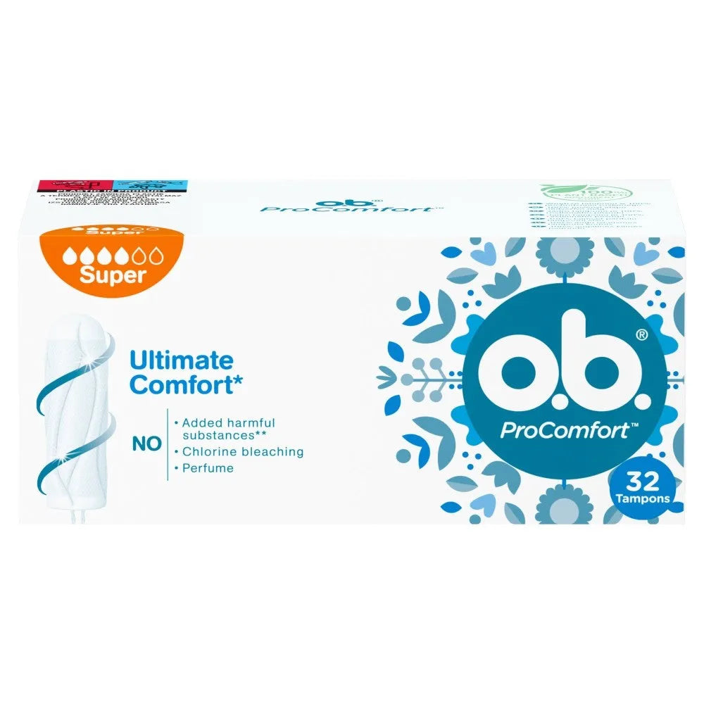 O.B.ProComfort Super patogūs tamponai 1 pakuotė - 32 vnt. - Kosmetika