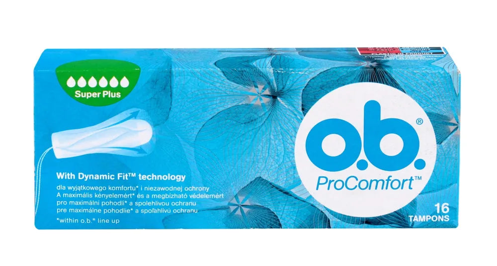 O.B.ProComfort Super Plus patogūs tamponai 1 pakuotė - 16 vnt. - Kosmetika