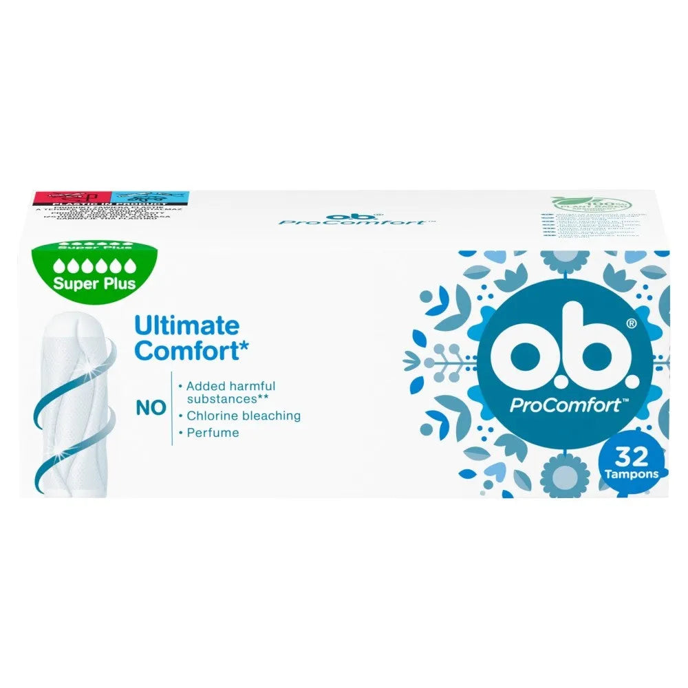 O.B.ProComfort Super Plus patogūs tamponai 1 pakuotė - 32 vnt. - Kosmetika