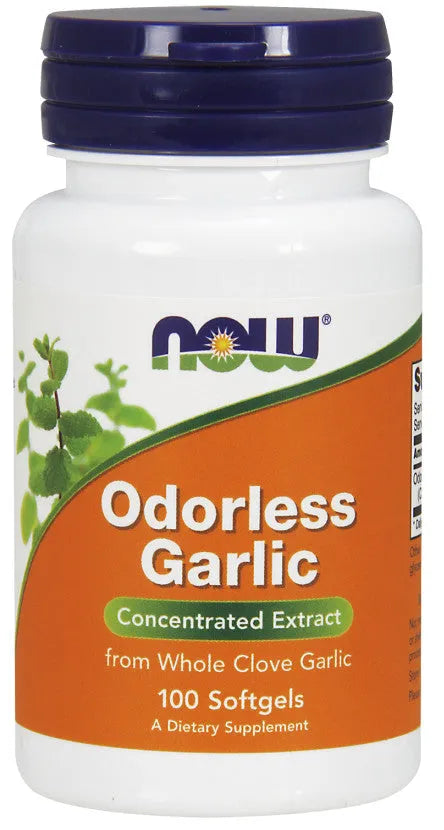 Odorless Garlic - 100 softgels - NOW Foods - Papildai