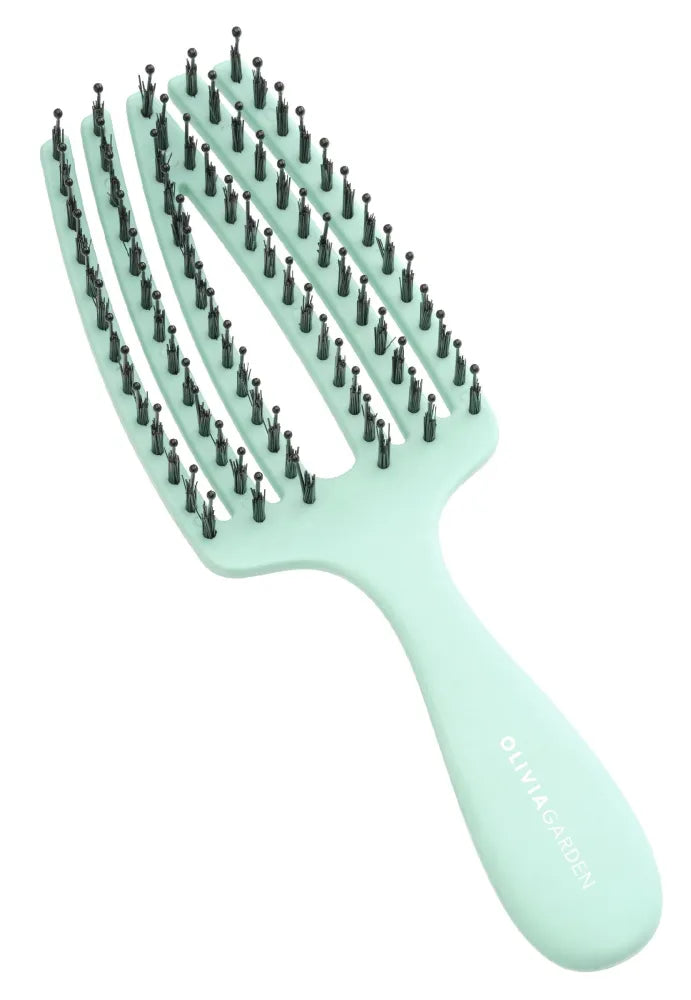 OLIVIA GARDEN Fingerbrush Care Kids Hair Brush - mint 1pc - Vaikui ir mamai