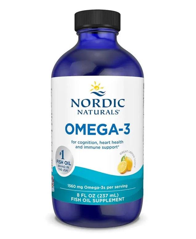 Omega-3 1560mg Lemon - 237 ml - Nordic Naturals - Papildai