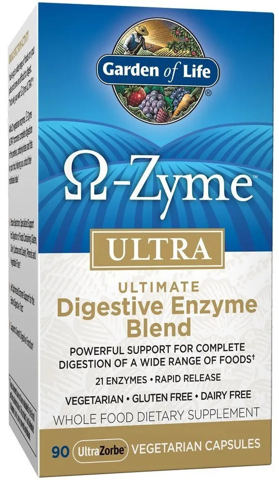 Omega Zyme Ultra - 90 vcaps - Garden of Life - Papildai