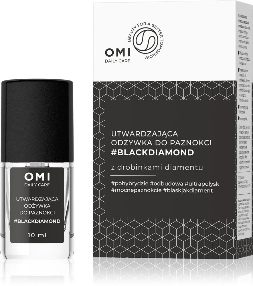OMI Daily Care Strengthening Nail Conditioner #BLACKDIAMOND su deimantų dalelėmis 10 ml - Kosmetika
