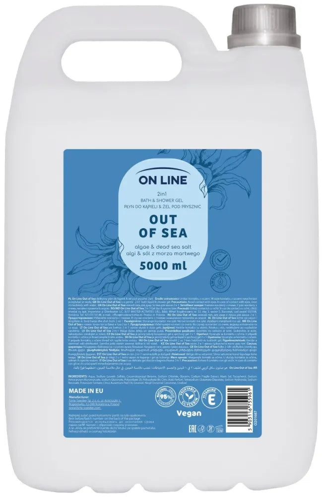 ON LINE 2in1 Bath lotion&Shower gel Algae&Dead Sea salt 5000ml - Kosmetika