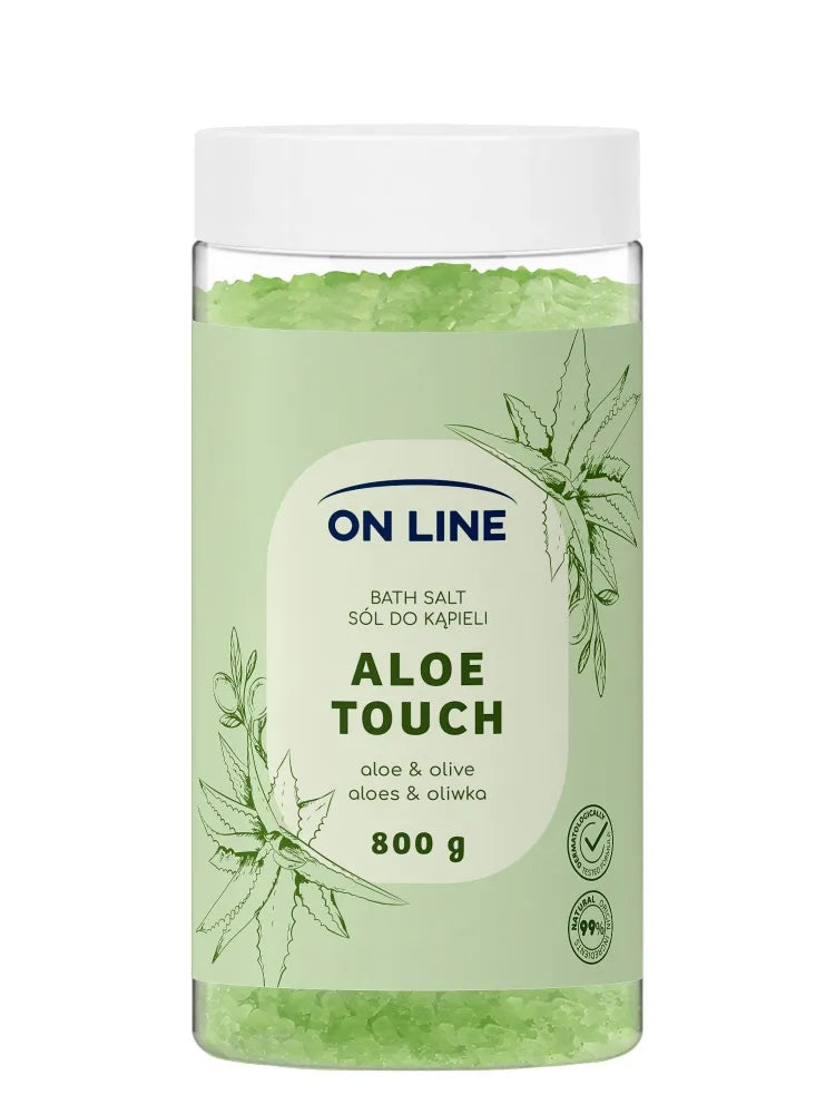 ON LINE Aloe Touch bath salt 800 g - Kosmetika