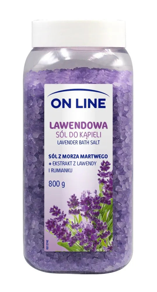 ON LINE Bath Salt - Levandų 800g - Kosmetika