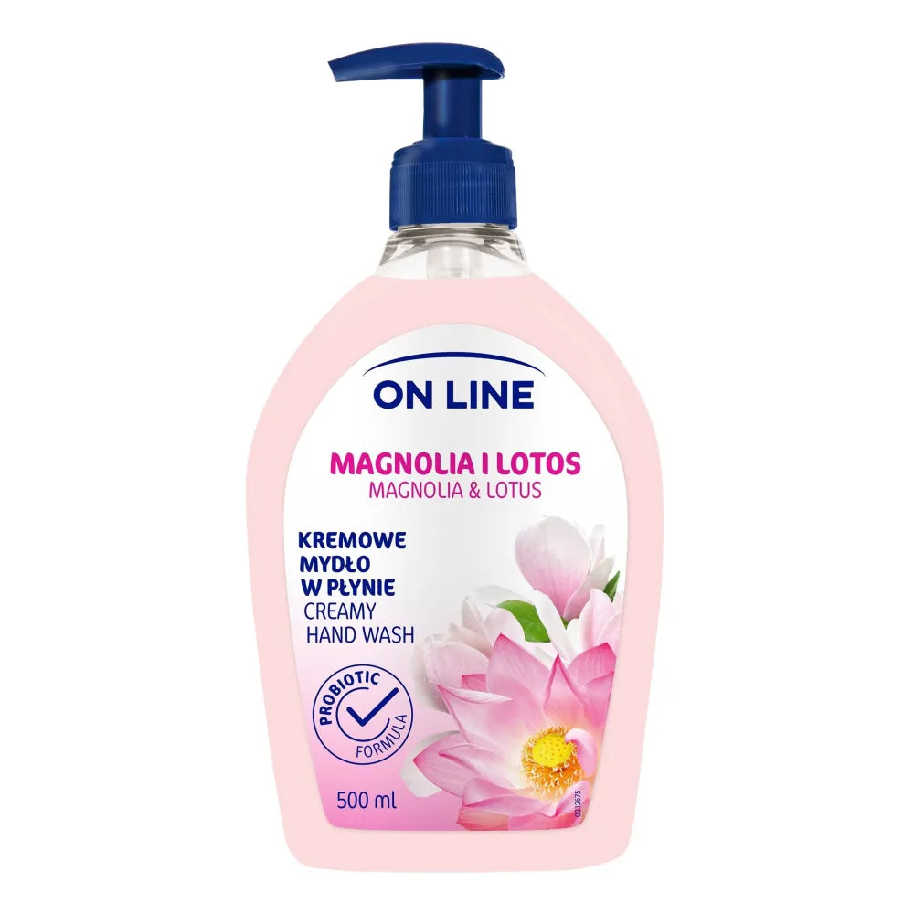 On Line Cream muilas dozatoriuje Magnolia ir Lotos 500ml - Kosmetika