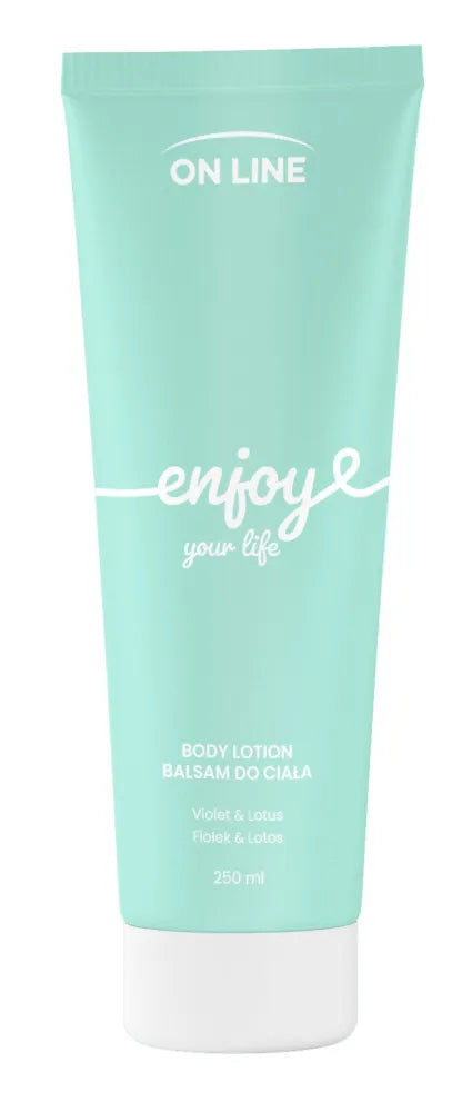 ON LINE Emocijos Mėgaukitės kūno basamu - violetinė ir lotosas 250 ml - Kosmetika