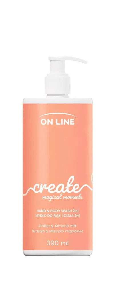 ON LINE Emocijos Rankų ir Kūno Muilas 2in1 Creat 390 ml - Kosmetika