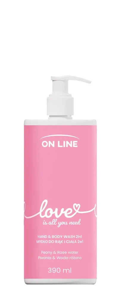 ON LINE Emocijos Rankų ir Kūno Muilas 2in1 Meilė 390 ml - Kosmetika