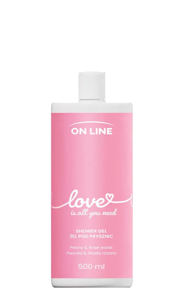 ON LINE Emocijų Dušo Gelis Meilė - bijūnas ir rožių vanduo 500 ml - Kosmetika