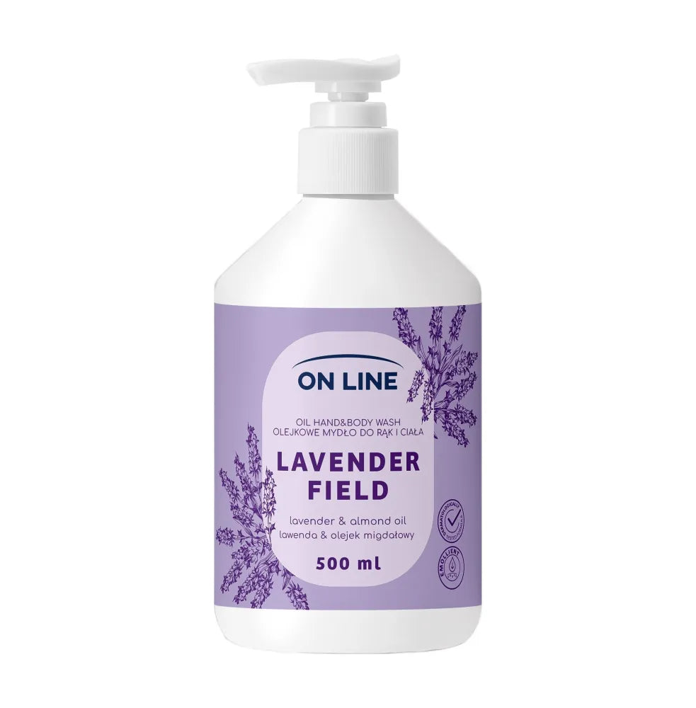 ON LINE Oil hand and body soap Lavender Almond 500 ml - Higiena