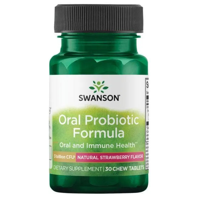 Oral Probiotic Formula - Probiotikai burnai - 3 mlrd. - N30 - Swanson - Papildai