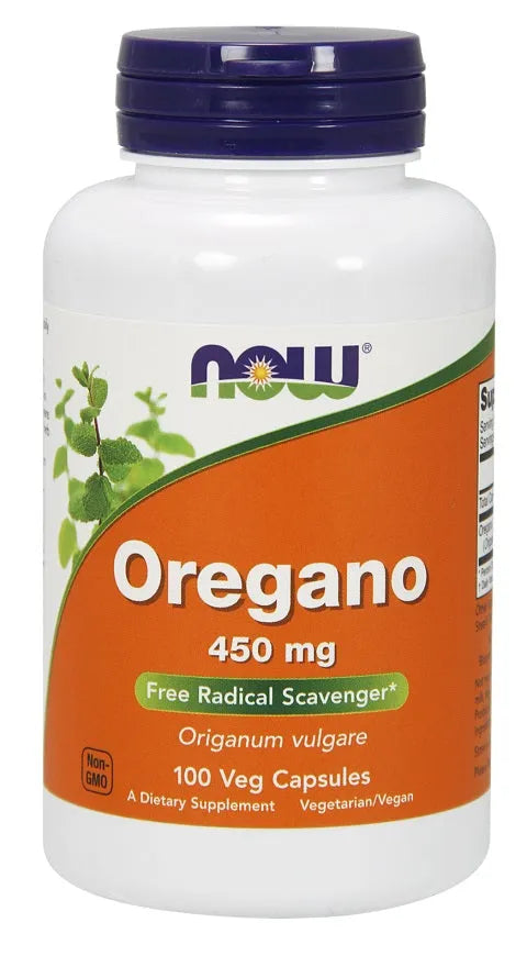 Oregano 450mg - 100 vcaps - NOW Foods - Papildai