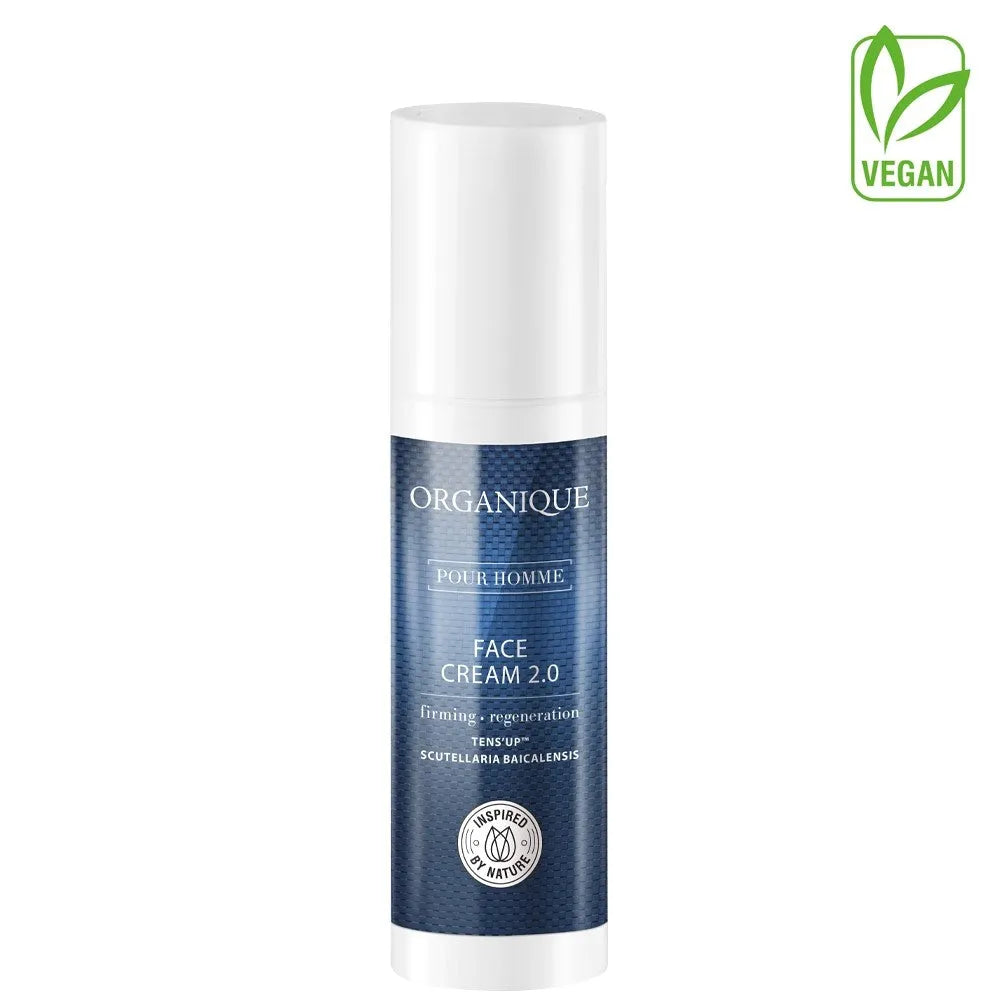 ORGANIQUE For Men Veido Kremas 2.0 vyrams 50ml - Kosmetika