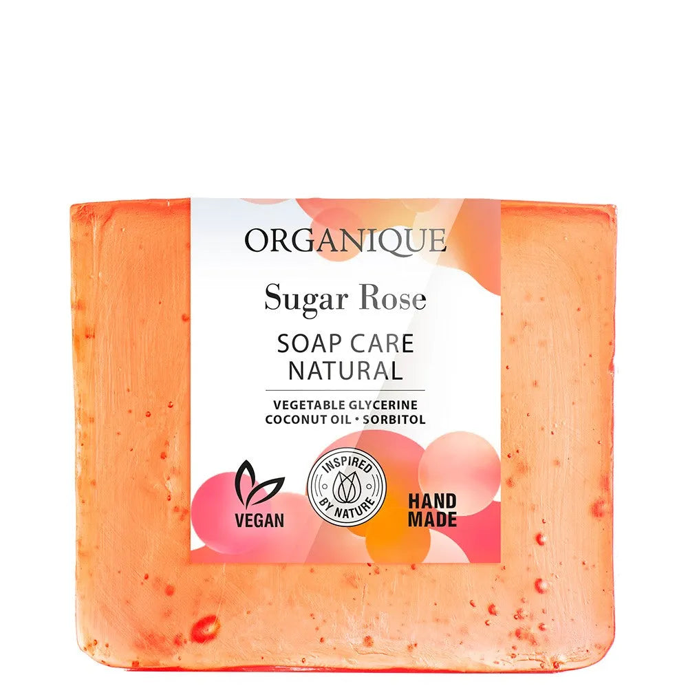 ORGANIQUE Naturally caring soap CUKRINĖ ROŽĖ 100g - Kosmetika