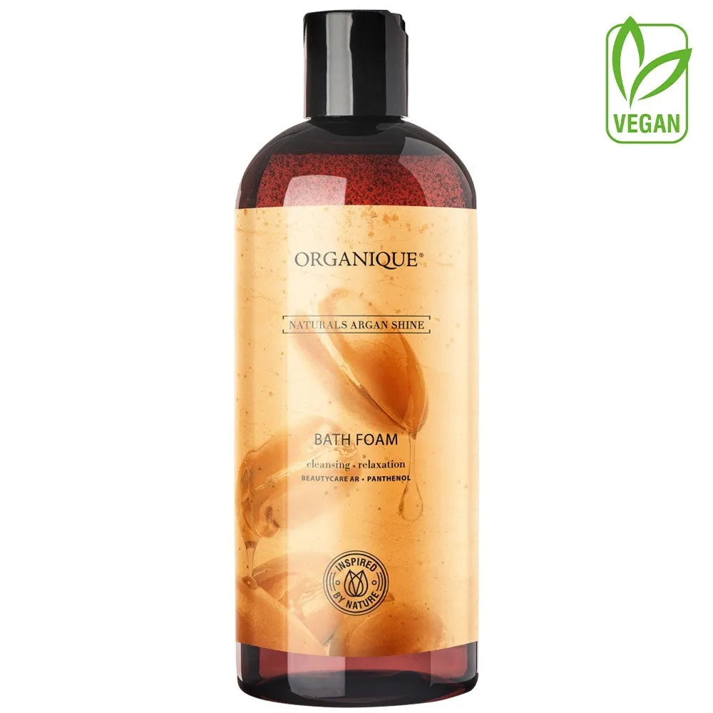 ORGANIQUE Naturals Argan Shine Vonios Skystis 400ml - Kosmetika