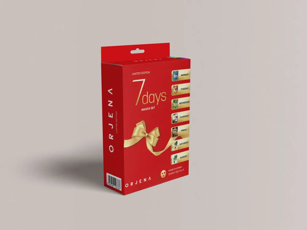ORJENA 7 Days Daily Ritual Limited Edition Veido kaukių rinkinys - Kosmetika