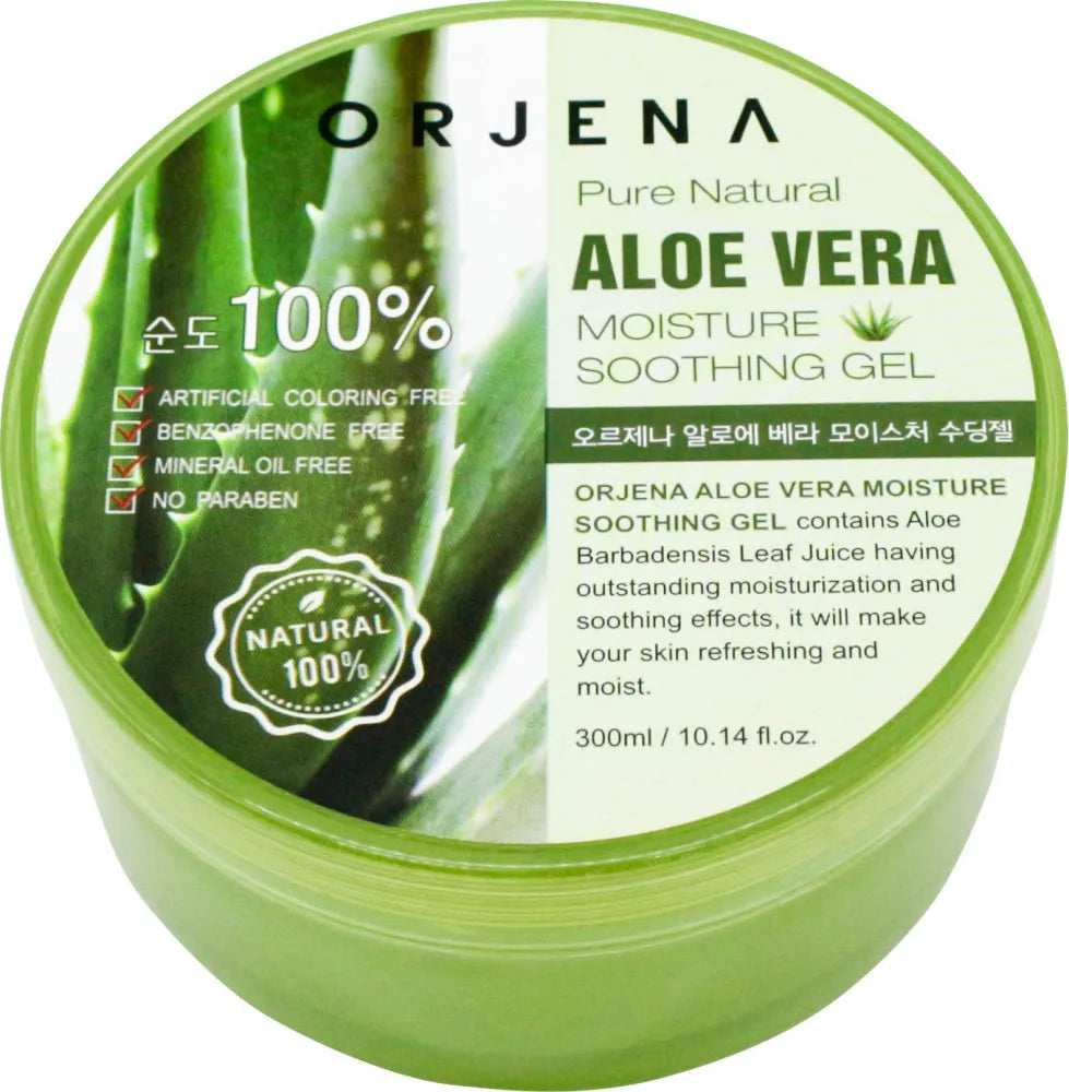 ORJENA aloe vera gel MOISTURE SOOTHING 100% 300ML - Kosmetika