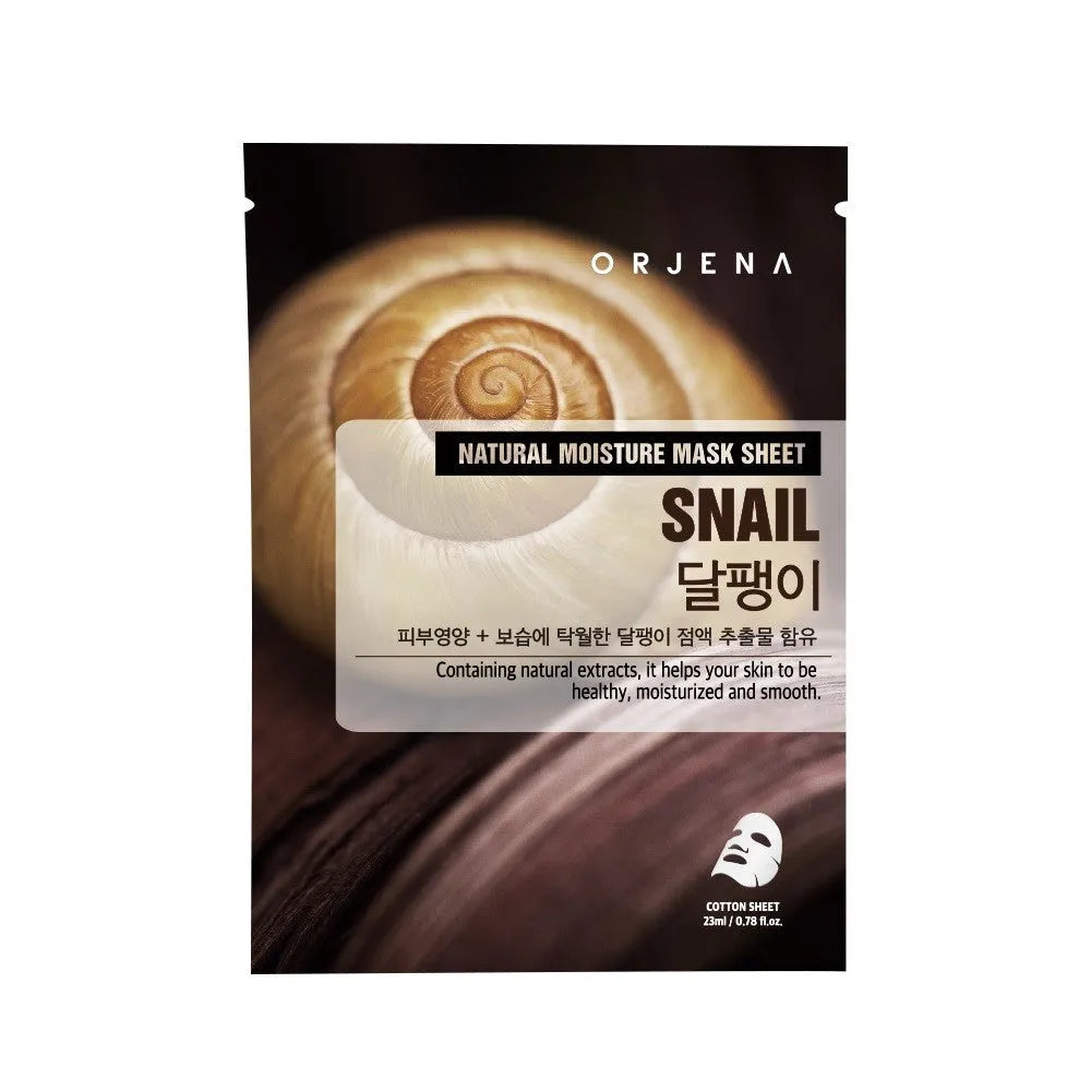 ORJENA Mask Sheet Regenerating - Sraigė 23 ml - Kosmetika