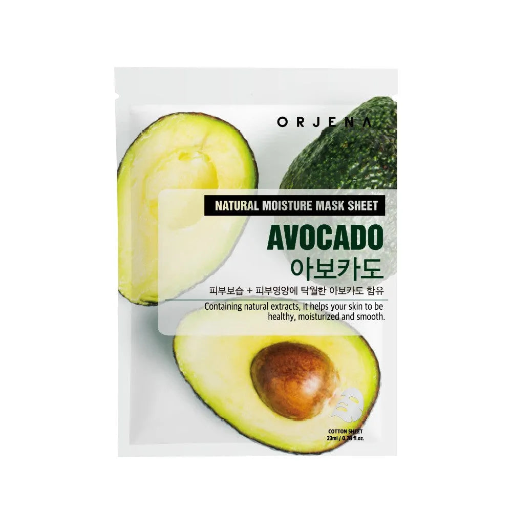 ORJENA Natural Moisture Avocado Nourishing Sheet Mask 23 ml - Kosmetika
