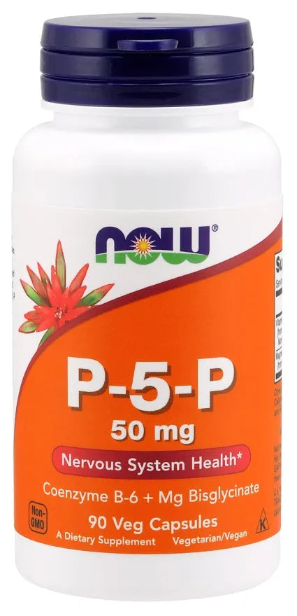 P-5-P 50mg - 90 vcaps - NOW Foods - Papildai