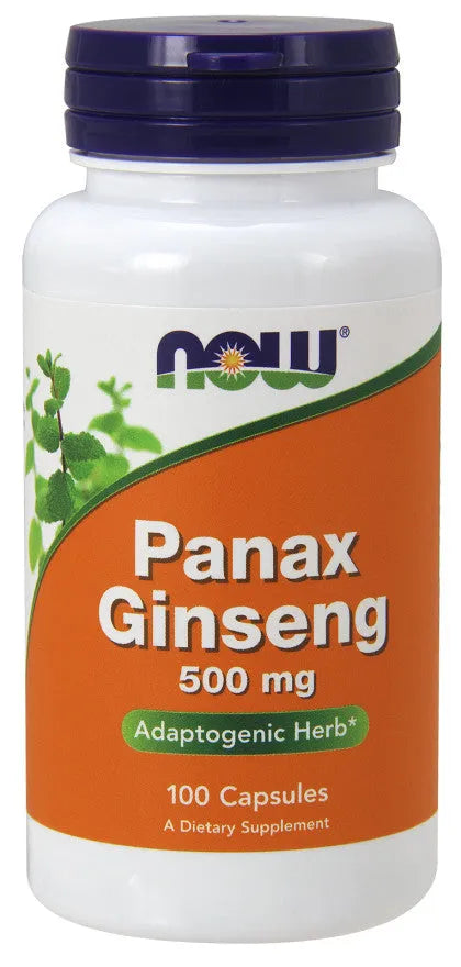 Panax Ginseng 500mg - 100 caps - NOW Foods - Papildai
