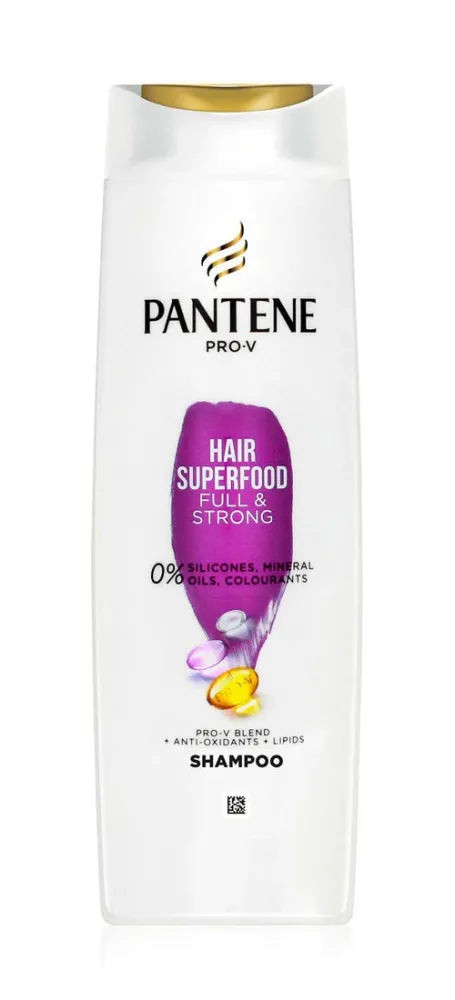 PANTENE Pro-V Hair Superfood Full & Strong Shampoo 400ml - Kosmetika