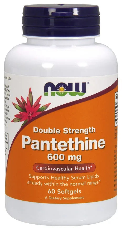 Pantethine 600mg Double Strength - 60 softgels - NOW Foods - Papildai