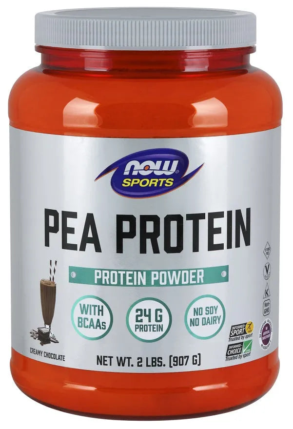 Pea Protein Dutch Chocolate - 907g - NOW Foods - Papildai
