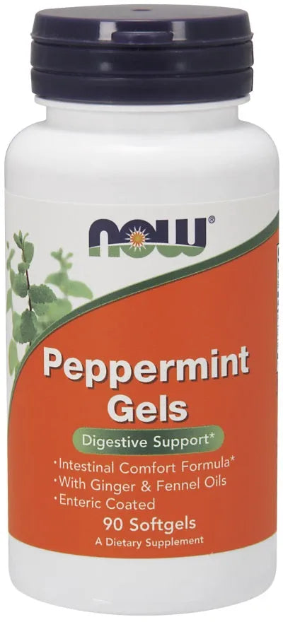 Peppermint Gels - 90 softgels - NOW Foods - Papildai