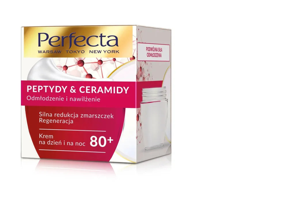 Perfect Peptides & Ceramides 80+ Dienos ir Nakties Kremas Stiprus Raukšlių Mažinimas Regeneracija 50ml - Kosmetika