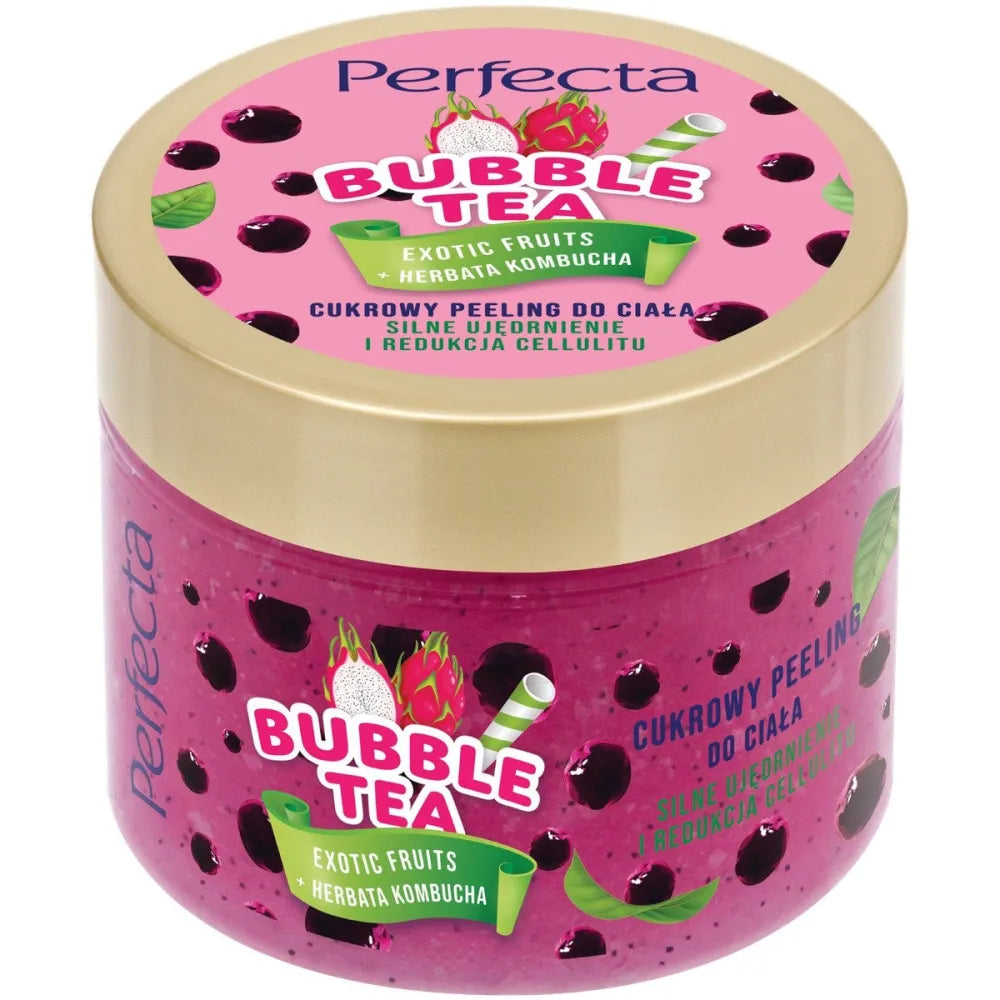 PERFECTA Bubble Tea Sugar kūno šveitiklis Egzotiniai Vaisiai 300g - Kosmetika