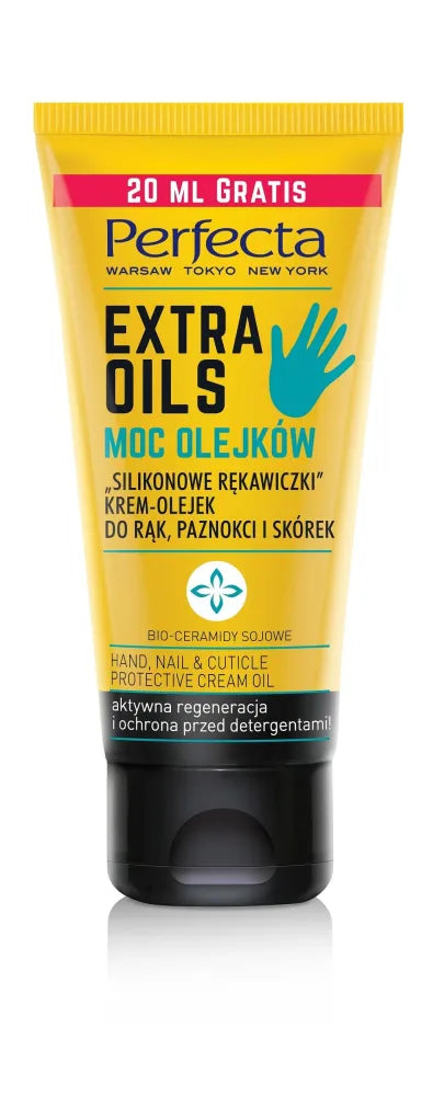 Perfecta Extra Oils Hand Cream-Oil ’Silicone Gloves’ 80ml tūbelė - Kosmetika