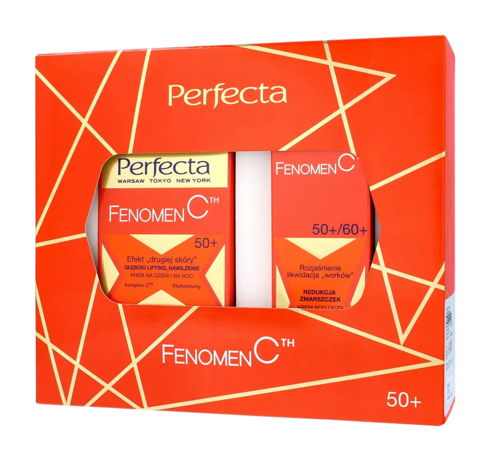 PERFECTA Fenomen C 50+ dovanų rinkinys (Veido kremas 50 ml + Akių ir vokų 15 ml) - Kosmetika