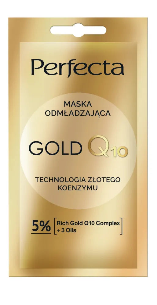 PERFECTA Gold Q10 Rejuvenating Face Mask 8 ml - Kosmetika