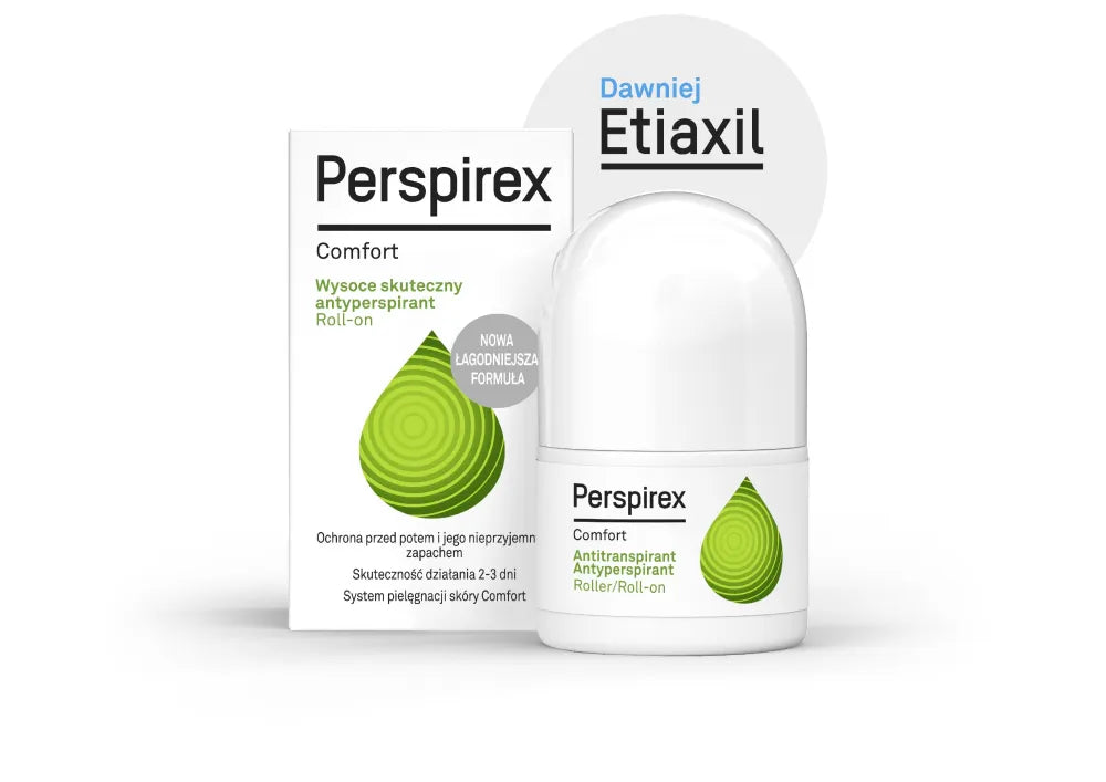 Perspirex Comfort Antiperspirant roll-on (2-3 dienos) - jautriai ir delikačiai odai 20ml - Kosmetika