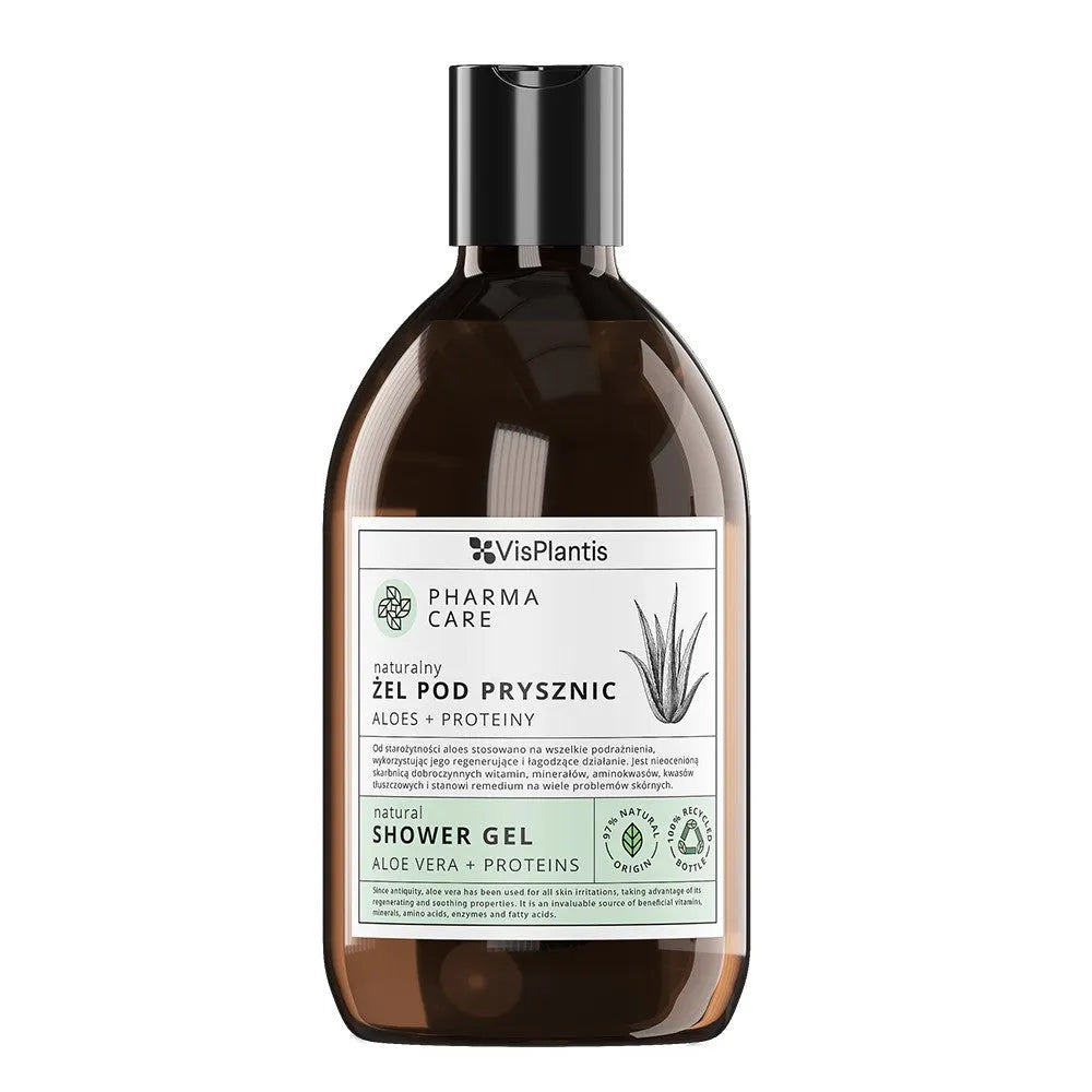 PHARMA CARE Natūralus dušo gelis Aloe + Baltymai 500 ml - Kosmetika