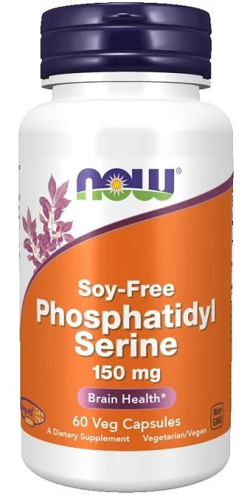 Phosphatidyl Serine 150mg Soy Free - 60 vcaps - NOW Foods - Papildai