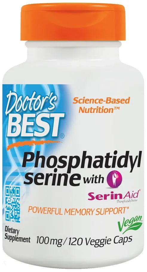 Phosphatidylserine Serine with SerinAid 100mg - 120 vcaps - Doctor’s Best - Papildai