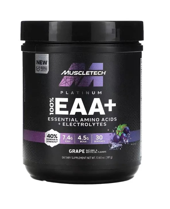 Platinum 100% EAA+ Grape - 387g - MuscleTech - Sporto papildai